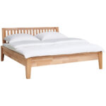 BED 200 cm x 180 cm, beukenhout (kernhout) thumbnail 2