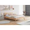 BED 120 cm x 200 cm, beukenhout (kernhout)
