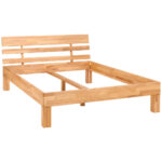 BED 140 cm x 220 cm, beukenhout (kernhout) thumbnail 7
