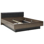 BED 180 cm x 200 cm, metaal, kunststof, houtmateriaal zwart, eikenkleur thumbnail 3