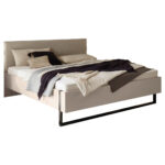 BED 180 cm x 200 cm, textiel, houtmateriaal kamir thumbnail 1
