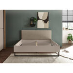 BED 180 cm x 200 cm, textiel, houtmateriaal kamir thumbnail 7