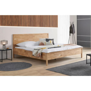 BED 180 cm x 200 cm, hout wilde eik