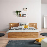 BED 180 cm x 200 cm, hout wilde eik thumbnail 2