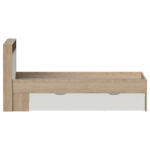 BED MET LADE 140 cm x 200 cm, wit, eikenkleur thumbnail 3