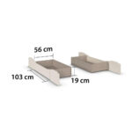 BED MET LADE 180 cm x 200 cm, champagnekleur thumbnail 5