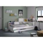 BED MET LADE 90 cm x 200 cm, wit thumbnail 2