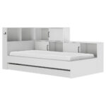 BED MET LADE 90 cm x 200 cm, wit thumbnail 1