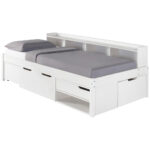 BED MET LADE 90 cm x 200 cm, wit thumbnail 2