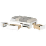 BED MET LADE 140 cm x 200 cm, wit thumbnail 4
