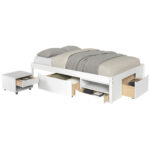 BED MET LADE 140 cm x 200 cm, wit thumbnail 5