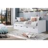 BED MET LADE 90,0 cm x 200,0 cm, wit