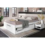 BED MET LADE 140 cm x 200 cm, wit thumbnail 1