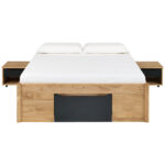 BED MET LADE 140 cm x 200 cm, natuurlijke kleur, zwart thumbnail 3