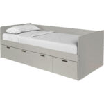 BED MET LADE 90 cm x 200 cm, bruingrijs thumbnail 6