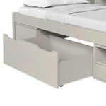 BED MET LADE 90 cm x 200 cm, bruingrijs thumbnail 3