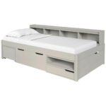 BED MET LADE 90 cm x 200 cm, bruingrijs thumbnail 7