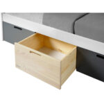 BED MET LADE 90,0 cm x 200,0 cm, grijs, natuurlijke kleur, zwart thumbnail 5