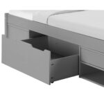 BED MET LADE 90 cm x 200 cm, grijs thumbnail 7