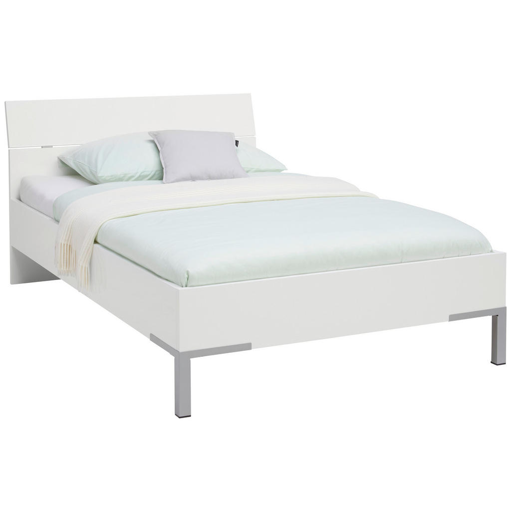 BED 120 cm x 200 cm, houtmateriaal wit