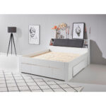 BED 180 cm x 200 cm, textiel, houtmateriaal grijs, wit thumbnail 7