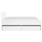 BED 120 cm x 200 cm, houtmateriaal grijs, wit thumbnail 3