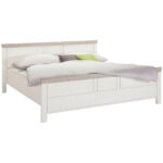 BED 180 cm x 200 cm, houtmateriaal grijs, wit thumbnail 1