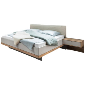BED x, materiaal hout grijs, kleur eiken
