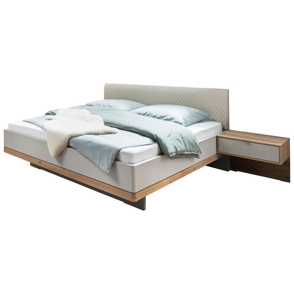 BED x, materiaal hout grijs, kleur eiken