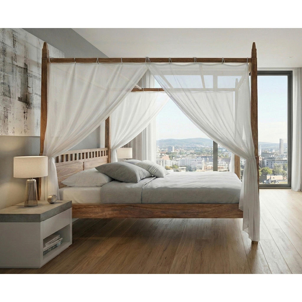 BED MET LUIFEL x , acaciahout