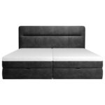 BED MET MATRAS 180 cm x 200 cm, hout, textiel, houtmateriaal antraciet thumbnail 5