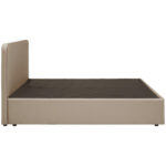 BED MET MATRAS 160 cm x 200 cm, wit textiel thumbnail 6
