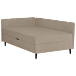 BED MET MATRAS 90 cm x 200 cm, textiel wit thumbnail 6