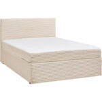 BED MET MATRAS x, hout, wit textiel thumbnail 7