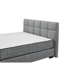 BED MET MATRAS 160 cm x 200 cm, textiel, materiaal hout antraciet thumbnail 7