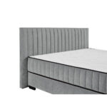 BED MET MATRAS 180 cm x 200 cm, textiel, materiaal hout antraciet thumbnail 6