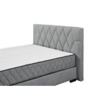 BED MET MATRAS 160 cm x 200 cm, textiel, materiaal hout antraciet thumbnail 7