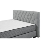 BED MET MATRAS 180 cm x 200 cm, textiel, materiaal hout antraciet thumbnail 4