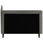 BED MET MATRAS 90 cm x 200 cm, grafietkleurig textiel thumbnail 4