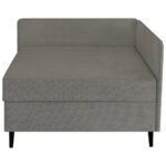 BED MET MATRAS 90 cm x 200 cm, grafietkleurig textiel thumbnail 7