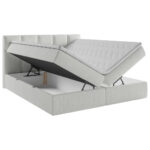 BED MET MATRAS 140 cm x 200 cm, hout, textiel, houtmateriaal wit thumbnail 6