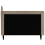BED MET MATRAS 120 cm x 200 cm, wit textiel thumbnail 4