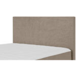 BED MET MATRAS 120 cm x 200 cm, wit textiel thumbnail 3