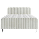 BED MET MATRAS 180 cm x 200 cm, hout, textiel, houten materiaal wit thumbnail 5