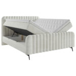 BED MET MATRAS 180 cm x 200 cm, hout, textiel, houten materiaal wit thumbnail 6