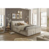 BED MET MATRAS 160 cm x 200 cm, textiel, houtmateriaal wit