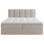 BED MET MATRAS 140 cm x 200 cm, hout, textiel, houten materiaal wit thumbnail 7
