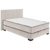 BED MET MATRAS 140 cm x 200 cm, textiel, houtmateriaal wit