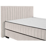 BED MET MATRAS 160 cm x 200 cm, textiel, houtmateriaal wit thumbnail 4