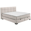 BED MET MATRAS 160 cm x 200 cm, textiel, houtmateriaal wit